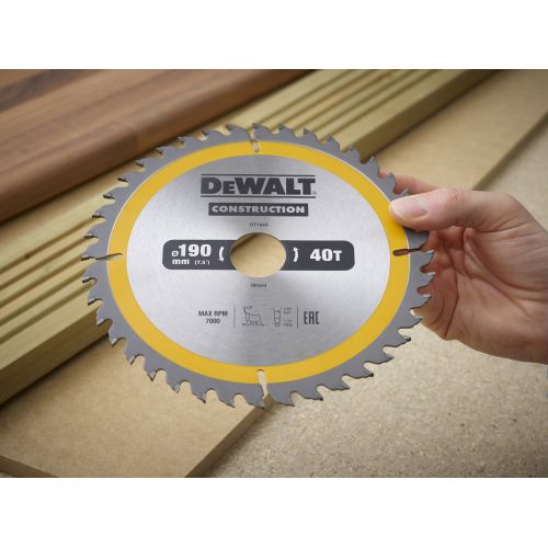 DT1945-QZ - Hoja para construcción 190x30mm 40T (AC)