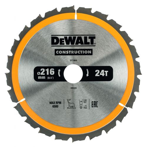 DT1952-QZ - Hoja para construcción 216x30mm 24D