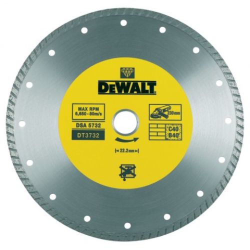 DT3732-QZ - Disco de diamante turbo 230x22.2mm