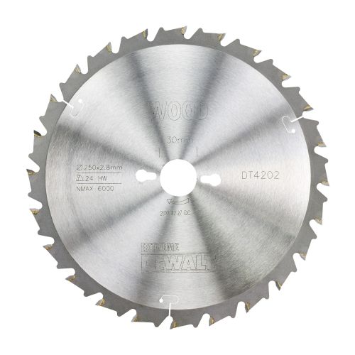 DT4202-QZ - Hoja para sierras de brazo radial 250x30mm 24D