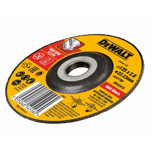 DT43911-QZ - Disco de corte concavo para metal con grano profesional de óxido de alumínio