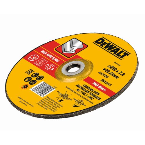 DT43913-QZ - Disco de corte concavo para metal con grano profesional de óxido de alumínio