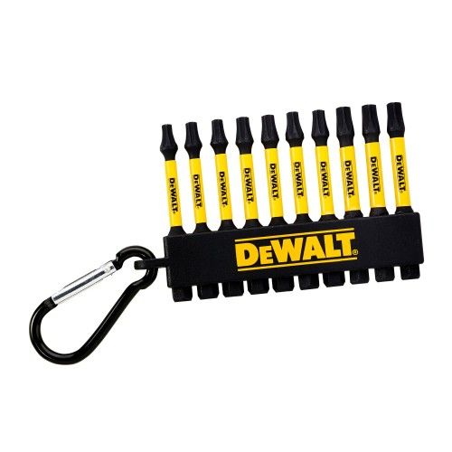DT7275-QZ - Juego de 10 puntas FLEXTORQ 57mm TORX con mosquetón