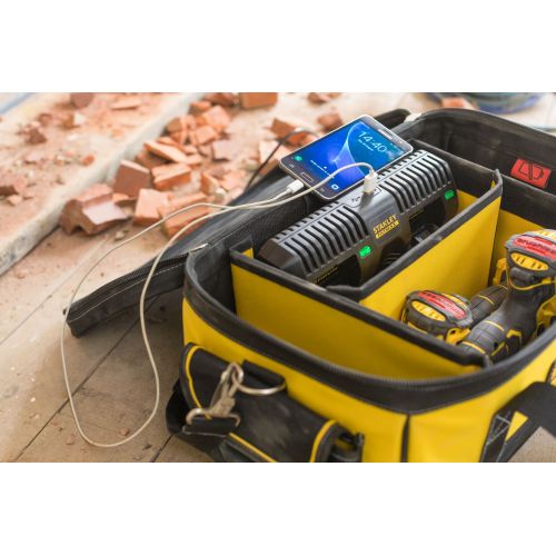 Bolsa con cargador doble 18V