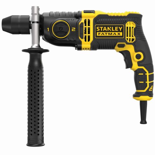 Taladro Percutor 1.100W, portabrocas metálico 13mm automático, 2 velocidades 0 - 1.100/3.200 rpm, 54.400 ipm