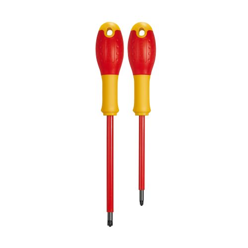 Destornillador de electricista aislado FATMAX® Borneo VDE PZ1x100mm y PZ2x125mm