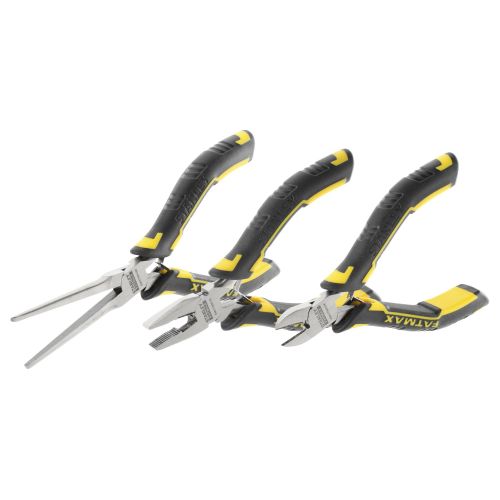 Set mini-alicates FATMAX® 3 piezas (Universal 120mm, Corte Diagonal 110mm y Boca Larga 150mm)