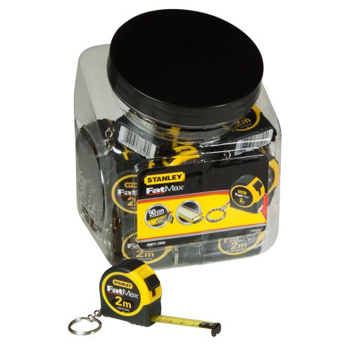 Flexómetro 2mx13mm - flexómetro mini con llavero en contenedor de plástico