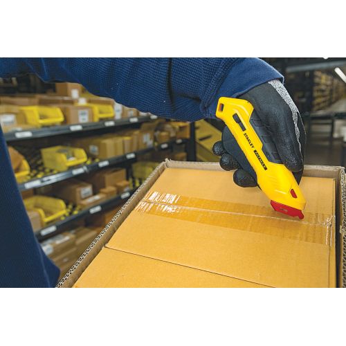 Cuchillo con gatillo para apertura cajas -  para zurdos