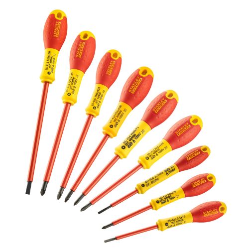 Juego de destornilladores de electricista aislados FATMAX® de 10 Piezas Plana/Pozidrivee/ Phillips