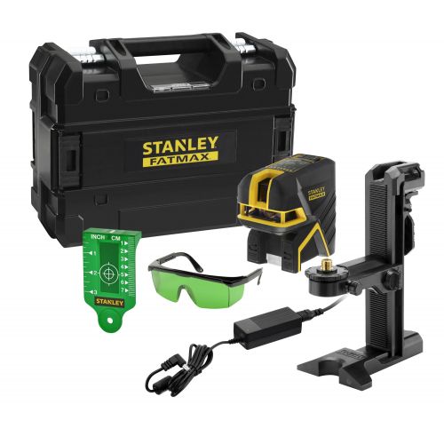Nivel laser de cruz + 2 puntos – VERDE. 20 metros (50 metros con detector) ±3mm/m