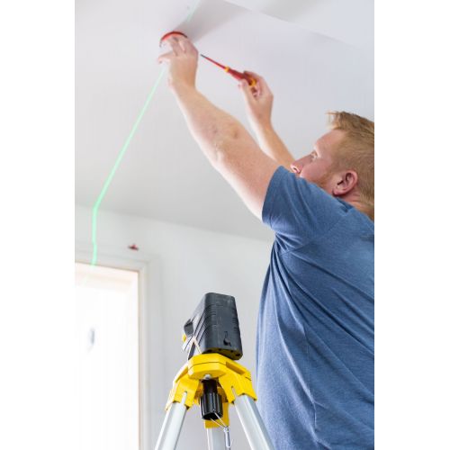 Nivel laser de cruz + 2 puntos – VERDE. 20 metros (50 metros con detector) ±3mm/m