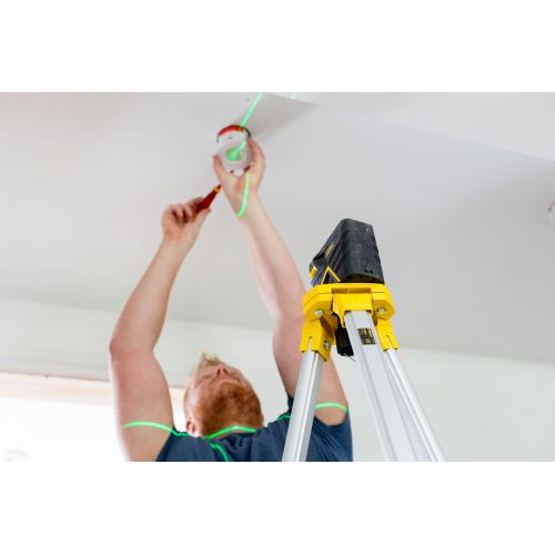 Nivel laser de cruz + 2 puntos – VERDE. 20 metros (50 metros con detector) ±3mm/m