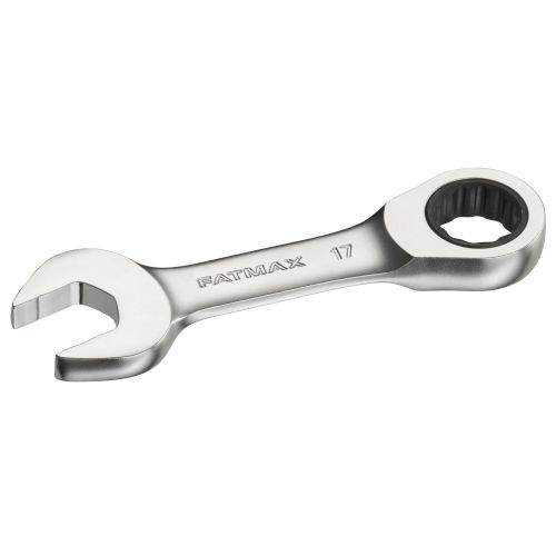 Llave combinada corta con carraca 17mm