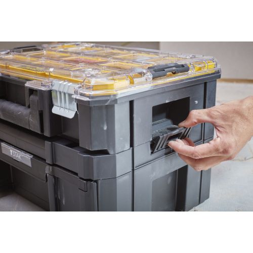 Organizador con tapa transparente PRO-STACK FatMax