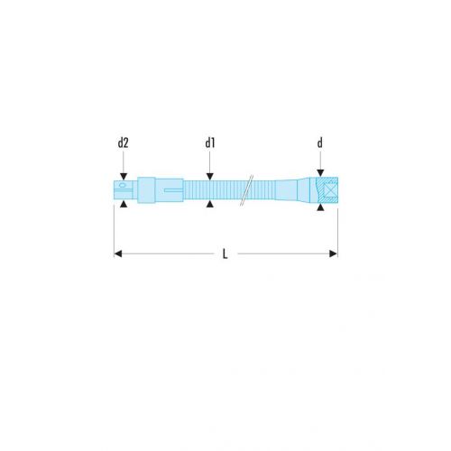 Alargadera flexible de 3/8