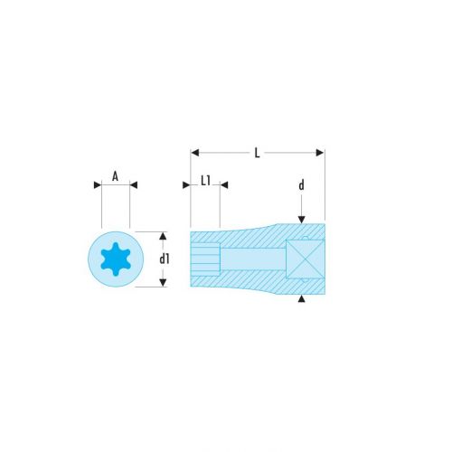 JTX - Vasos Torx® de 3/8