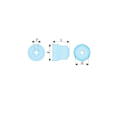Vaso impacto para tapa bujes