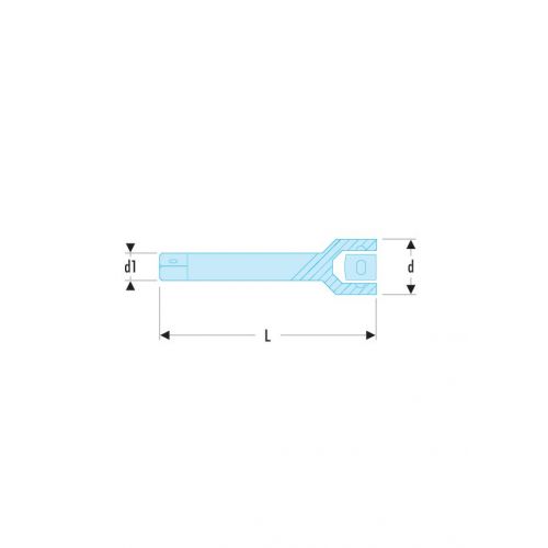 Alargadera flexible de 1/4