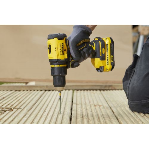 Taladro Atornillador BRUSHLESS V20 18V 60Nm con 2 baterías Li-Ion 1,5Ah