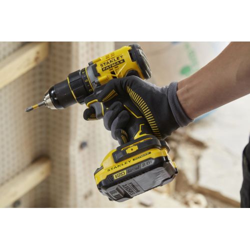 Taladro Atornillador BRUSHLESS V20 18V 80Nm con 2 baterías Li-Ion 2Ah