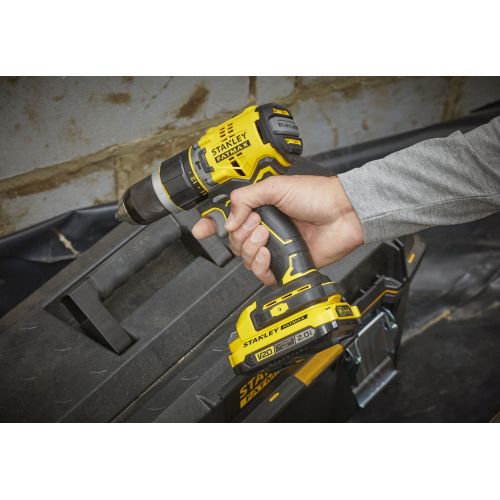 Taladro Percutor BRUSHLESS V20 18V 80Nm con 2 baterías Li-Ion 2Ah