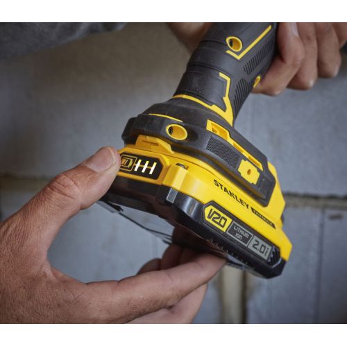 Taladro Percutor BRUSHLESS V20 18V 80Nm con 2 baterías Li-Ion 2Ah