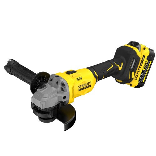 Mini-Amoladora BRUSHLESS V20 Li-Ion 18V 125mm con batería, cargador y maletín ProStack.