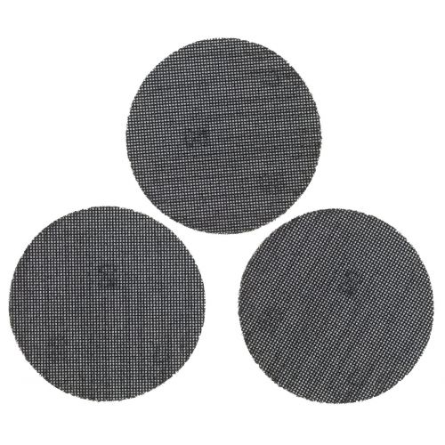 3 hojas de lija de malla 125mm para multilijadora, con velcro.  Grano 80