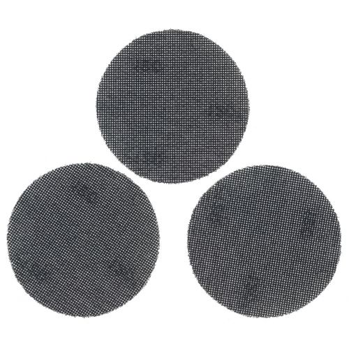 3 hojas de lija de malla 125mm para multilijadora, con velcro.  Grano 120