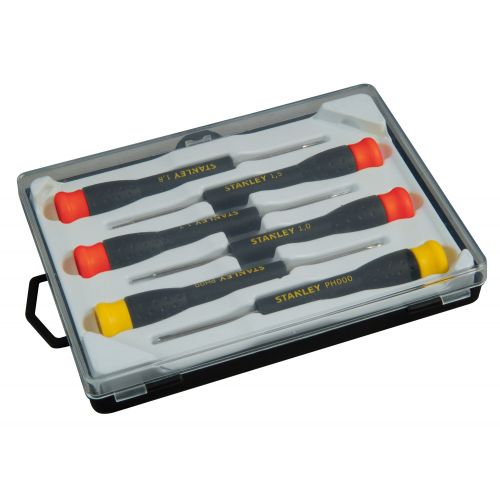 Juego de 6 destornilladores de precisión FATMAX® fijos Planas 1, 1.2, 1.5 e 1.8. Phillips: PH000 y PH00