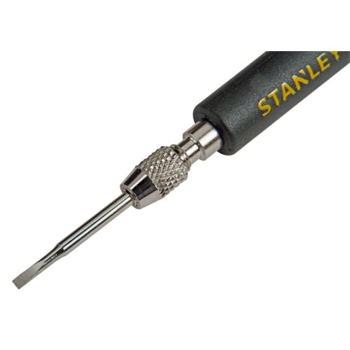 Juego de destornillador de precisión FATMAX® con 16 puntas intercambiables. Planas 1, 1.2, 1.5, 1.8, 2, 2.5. Phillips PH000 y PH00. Torx T5, T6, T7 y T8. Hexagonales 0.9, 1.3, 1.5 y 2