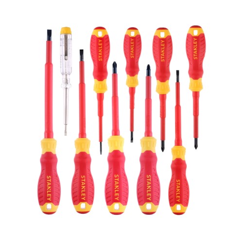 Juego de 10 destornilladores Cushion Grip Aislados