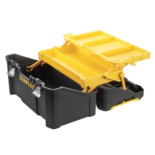Caja de herramientas Cantilever Essential con cierres metálicos 19