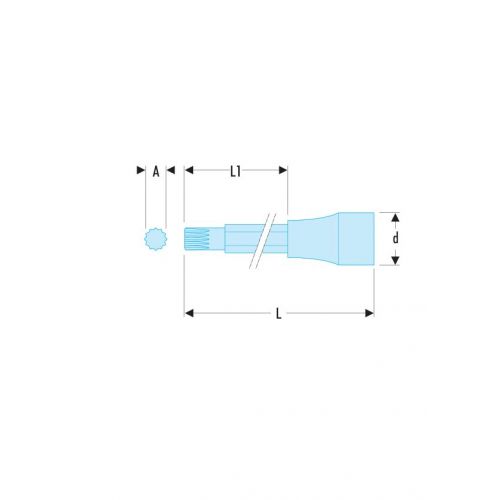 VASO-DESTOR 1/2 LARGO XZN M14