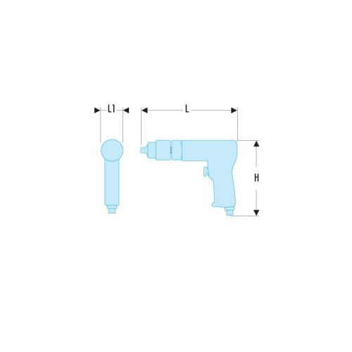 Taladradora reversible 6 mm