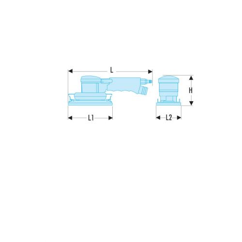 Lijadora vibratoria con patín - 95 x 170mm - 8 agujeros