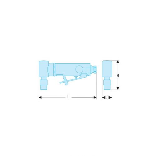 Amoladora 0.3 CV con ángulo 90° confort con pinza 6 mm