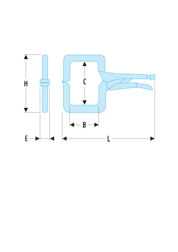 514A-514A.R - Mordazas de presión de 