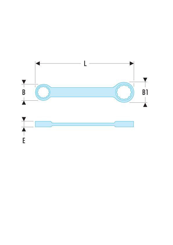 59 - Llaves de estrella rectas métricas