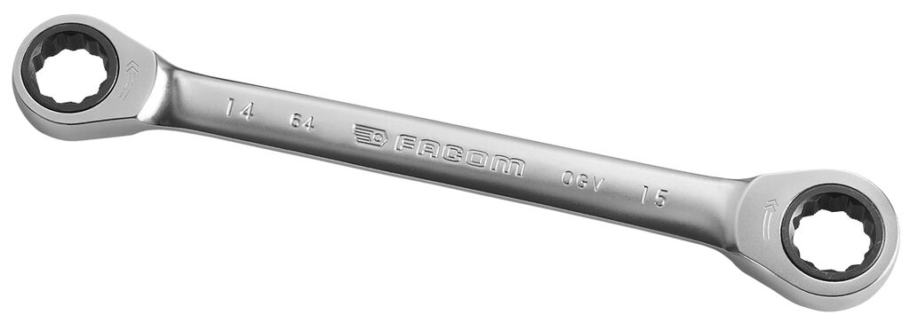 LLAVE 12C PLANA TRINQUETE 14X15MM