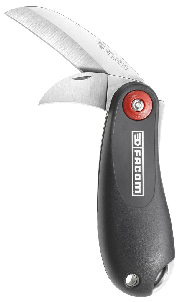 Navaja de electricista mango de plástico 2 hojas