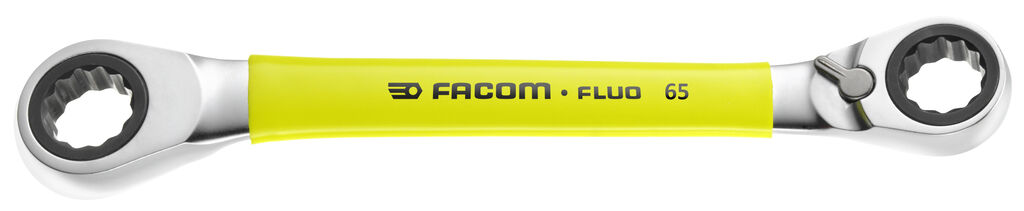 65F - Llaves de estrella con trinquete inclinadas a 15° métricas - FLUO