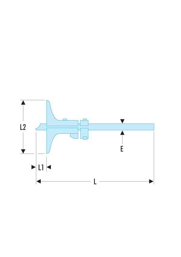 811 - Galgas de profundidad clase 0 - 1/50º mm