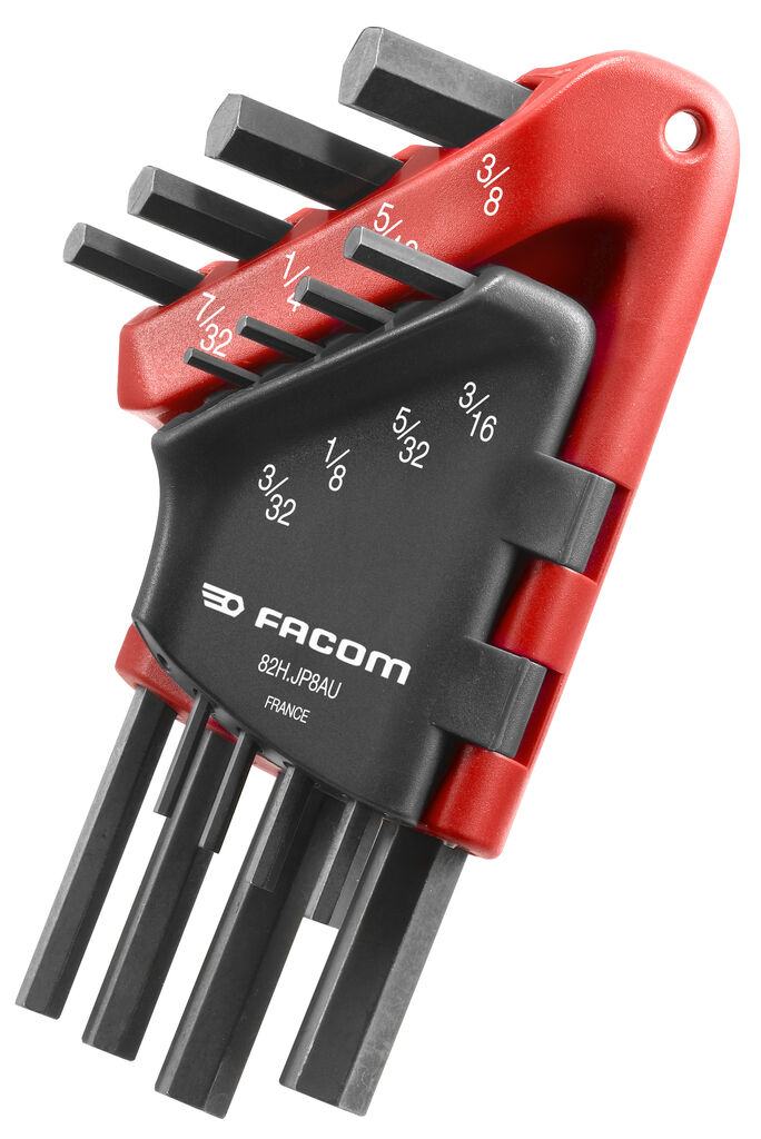 JP - Juegos de llaves macho acodadas 6 caras en estuche