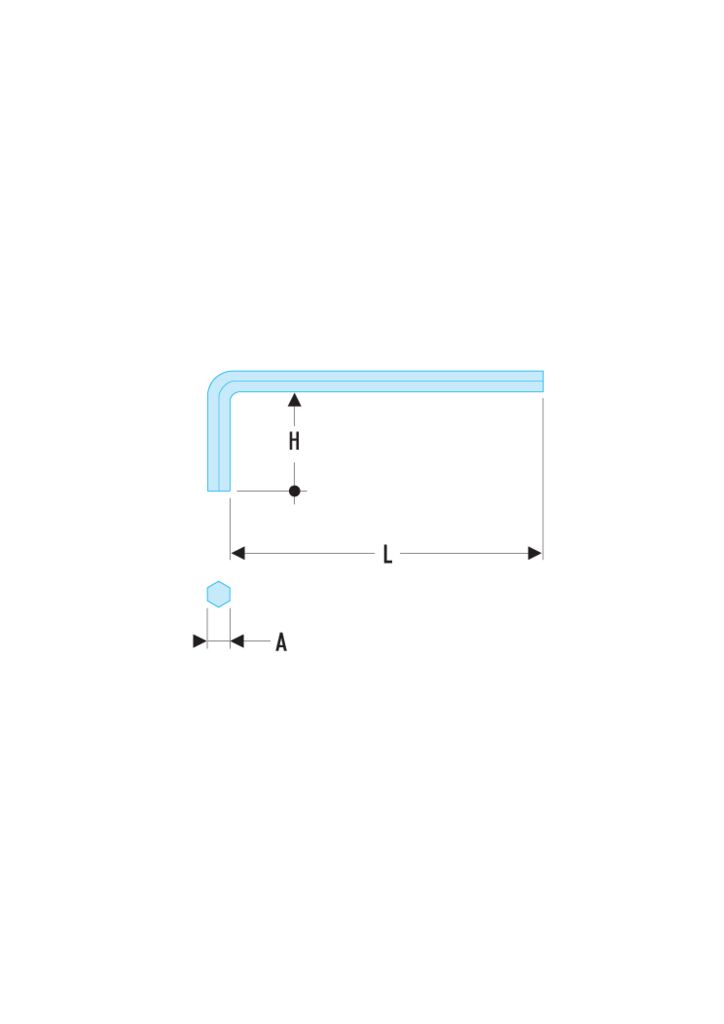 83H - Llaves macho largas en pulgadas