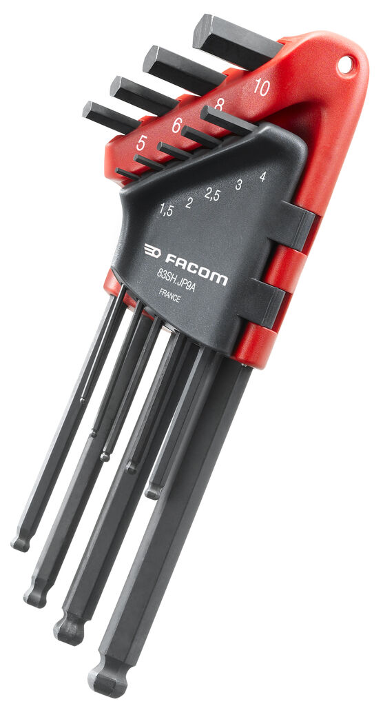 JUEGO 9 LLAVES MACHO ESFERICA MM