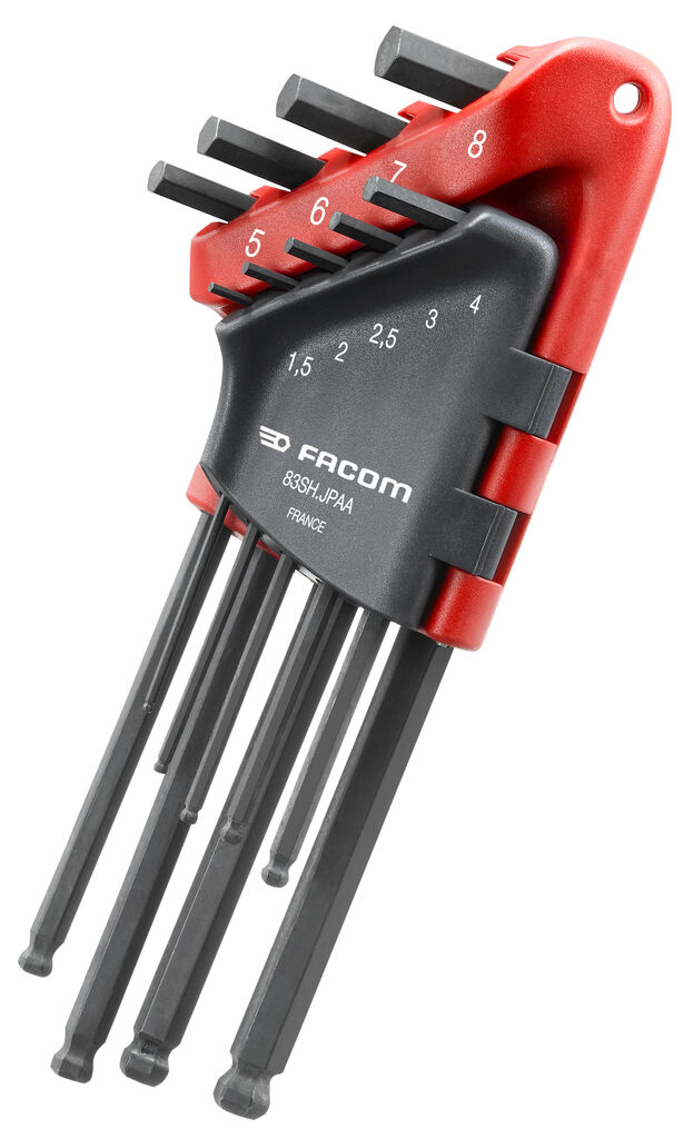 JUEGO LLAVES MACHO ACODADAS 1.5 A 8MM