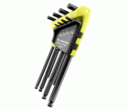 JP - Juegos de llaves macho acodadas 6 caras en estuche - FLUO