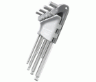 JUEGO 9 LLAVES MACHO 6 CARAS INOX